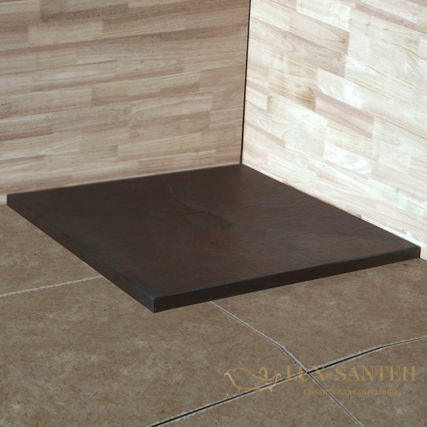 душевой поддон rgw stone tray 16152099-02 из искусственного камня st-g 90x90, графит