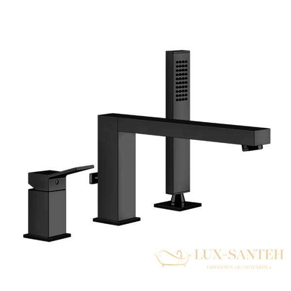 смеситель gessi rettangolo k 53037.299 на борт ванны, black xl