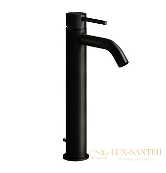 смеситель высокий для раковины gessi 316 flessa 54004.299, black xl