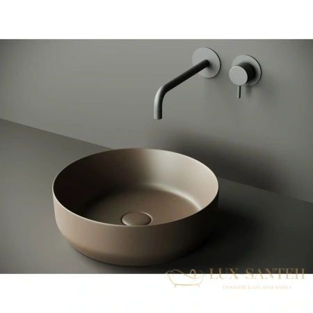 раковина ceramica nova element cn6022mdb 39x39 см, темно-коричневый матовый