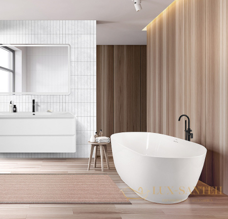 акриловая ванна belbagno bb413-1500-800 150x80 без гидромассажа, белый