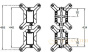 комплект для объединения двух универсальных систем jacob delafon modulo 98788d-nf