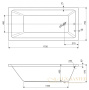 акриловая ванна cezares plane solo plane solo-170-75-45-w37 170x75 без гидромассажа, белый