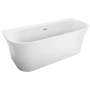 ванна акриловая пристенная 155x70 см belbagno bb711-1550-700, белый глянцевый