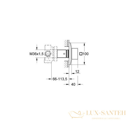 переключающий вентиль grohe allure brilliant 19798000, хром