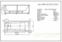акриловая ванна aquatek либра new 170х70 lib170n-0000014 с фронтальным экраном (слив справа)