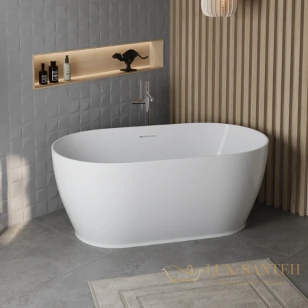 ванна акриловая свободностоящая 170x80 см belbagno bb413-1700-800, белый глянцевый