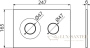 кнопка управления alcaplast dot.dot., m1976-2, белый матовый-хром матовый